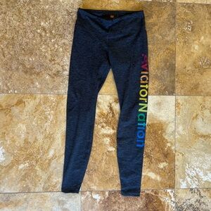 Aviator Nation HI-RISE AVIATOR NATION LEGGINGS - CHARCOA